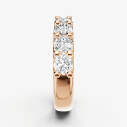 Shared Claw 0.25ct (25pt) Round Diamond Band
