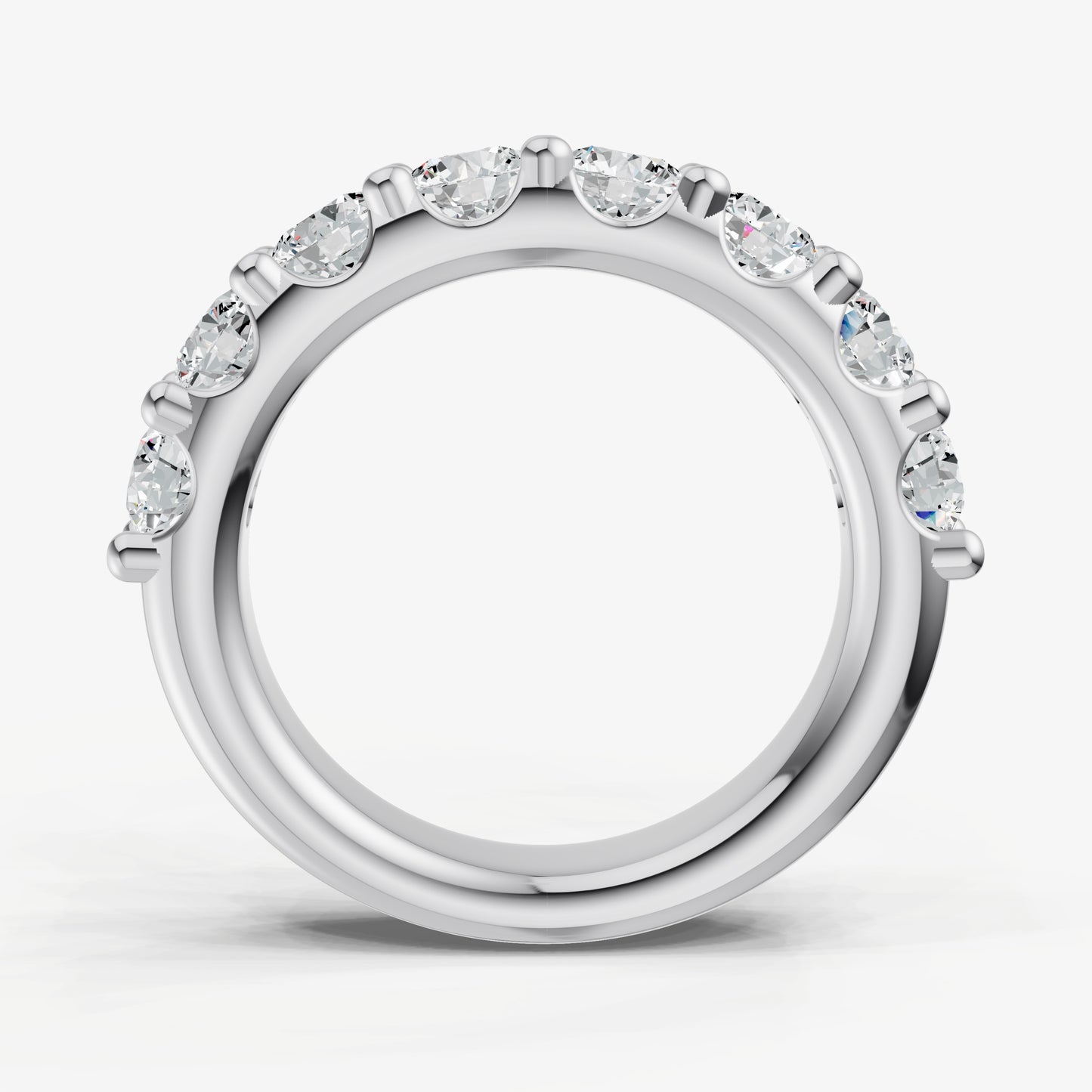 Shared Claw 0.25ct (25pt) Round Diamond Band