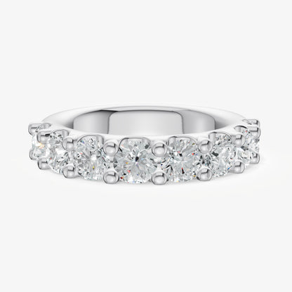 Shared Claw 0.25ct (25pt) Round Diamond Band