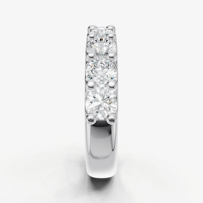 Shared Claw 0.25ct (25pt) Round Diamond Band