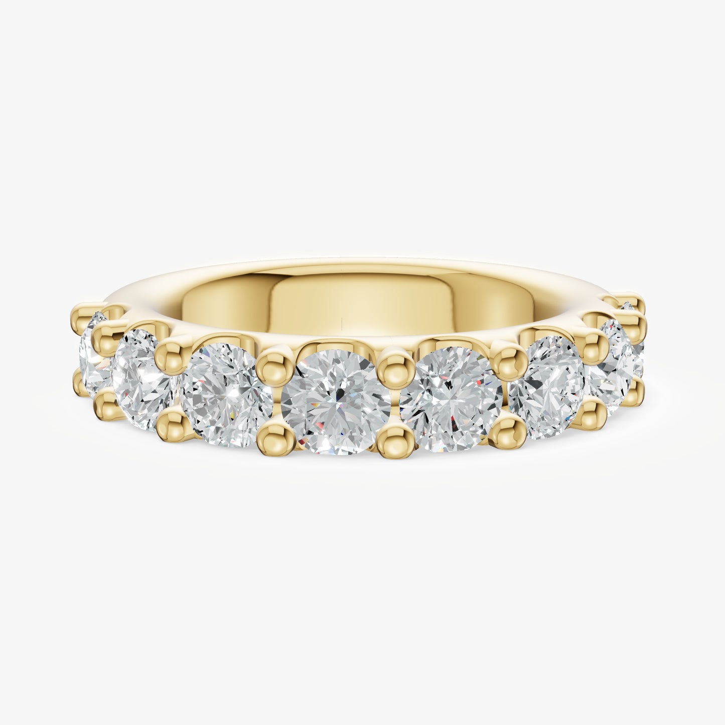 Shared Claw 0.25ct (25pt) Round Diamond Band