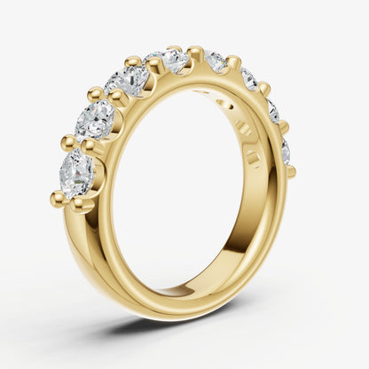 Shared Claw 0.25ct (25pt) Round Diamond Band