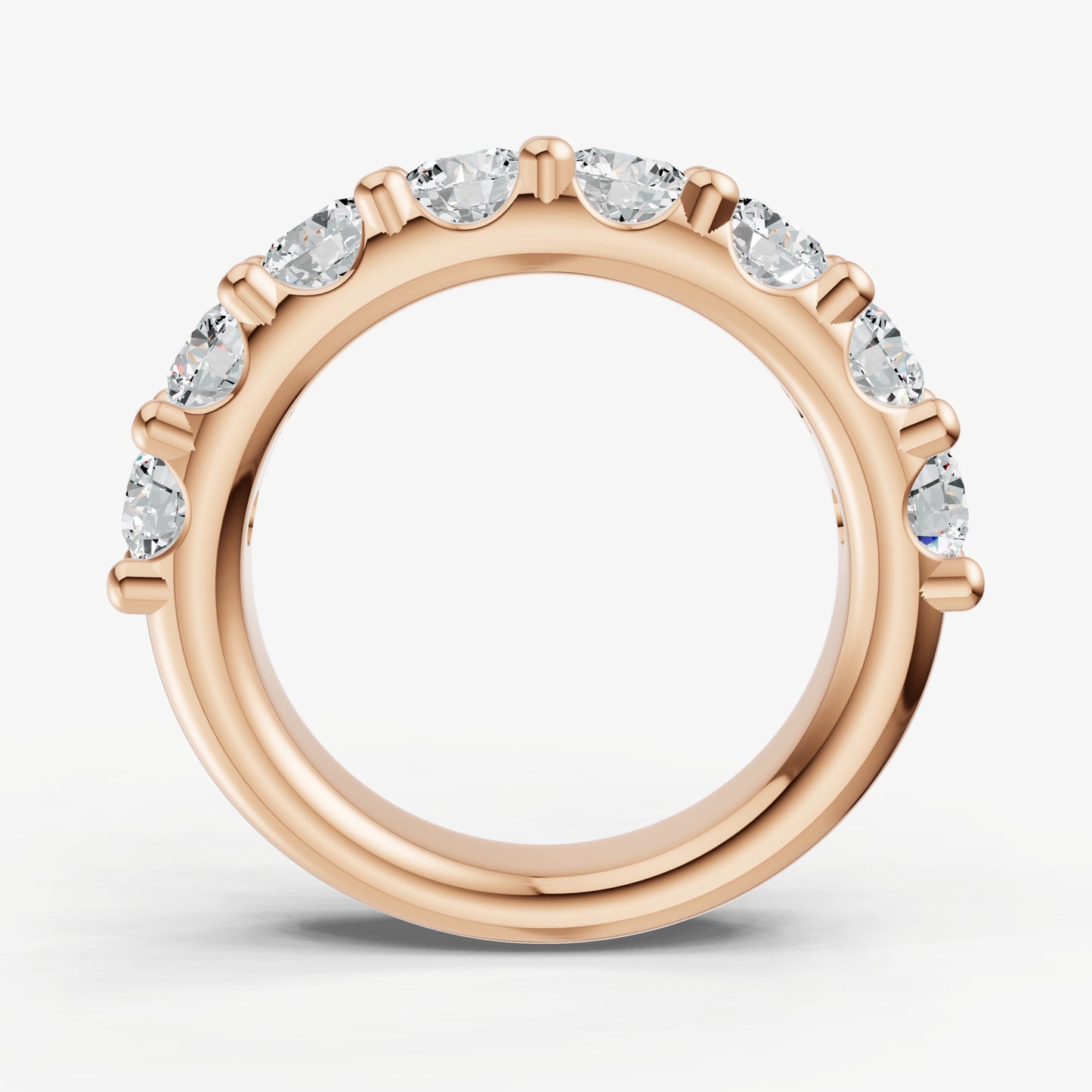 Shared Claw 0.30ct (30pt) Round Diamond Band