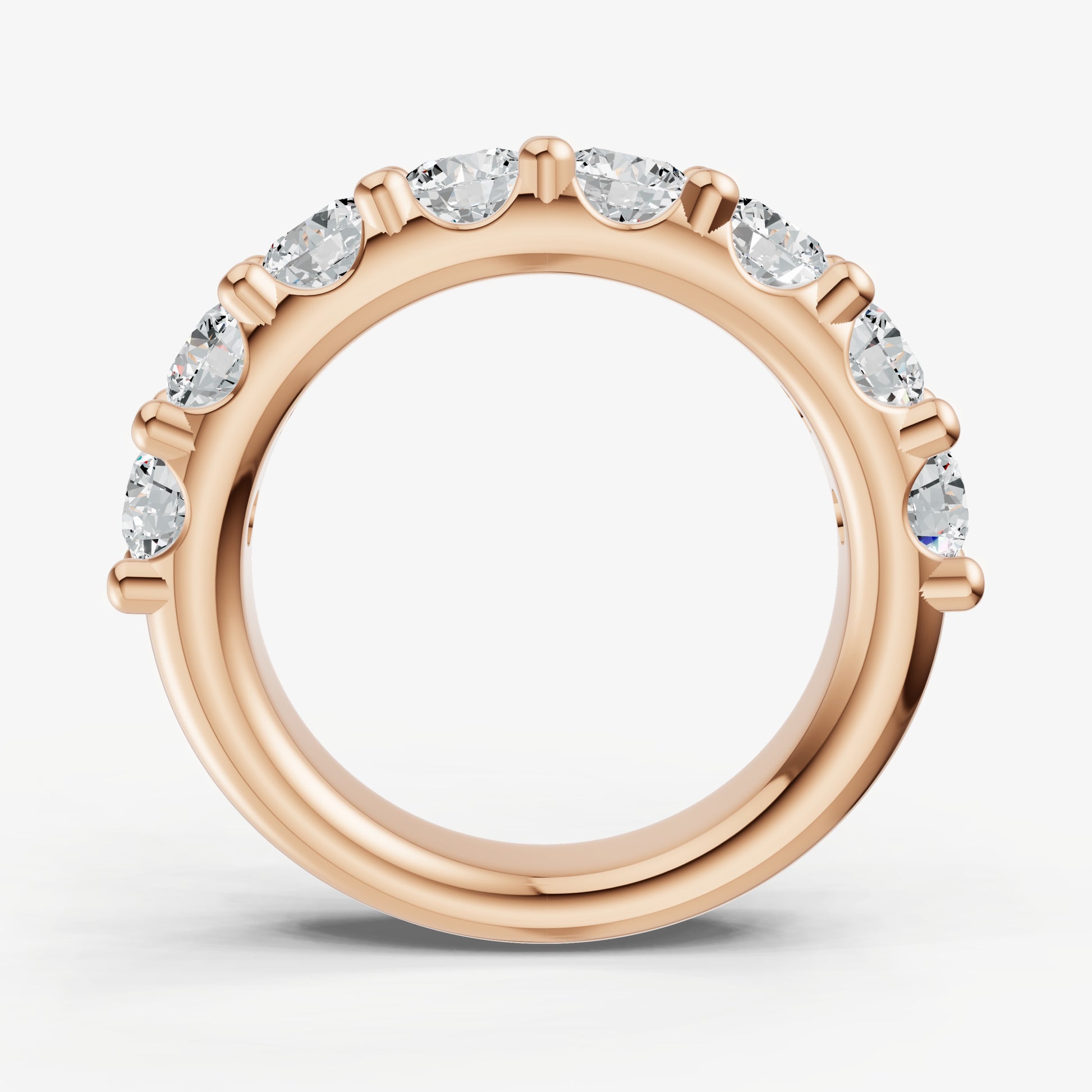 Shared Claw 0.30ct (30pt) Round Diamond Band