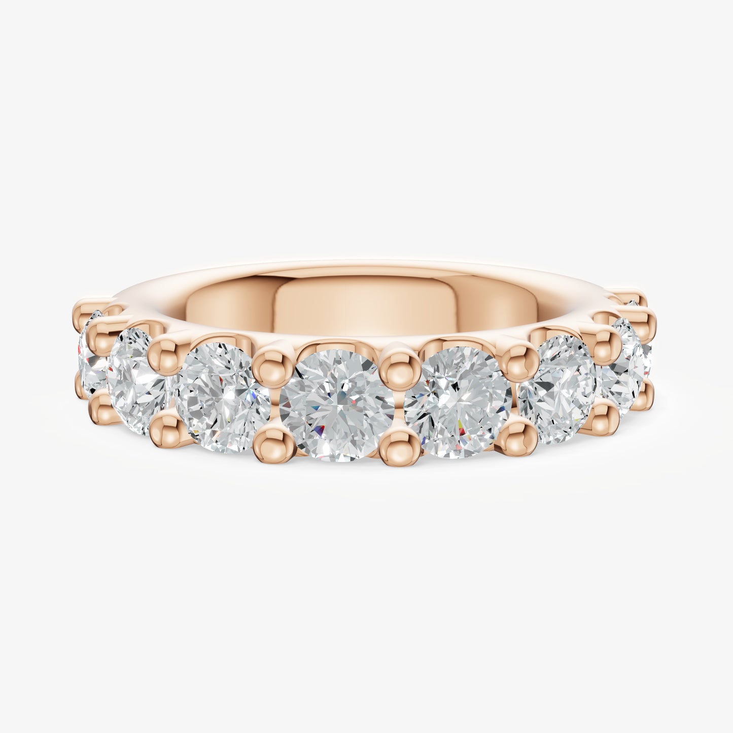 Shared Claw 0.30ct (30pt) Round Diamond Band
