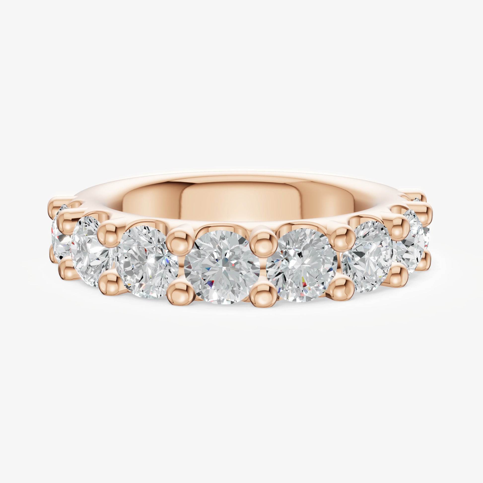 Shared Claw 0.30ct (30pt) Round Diamond Band