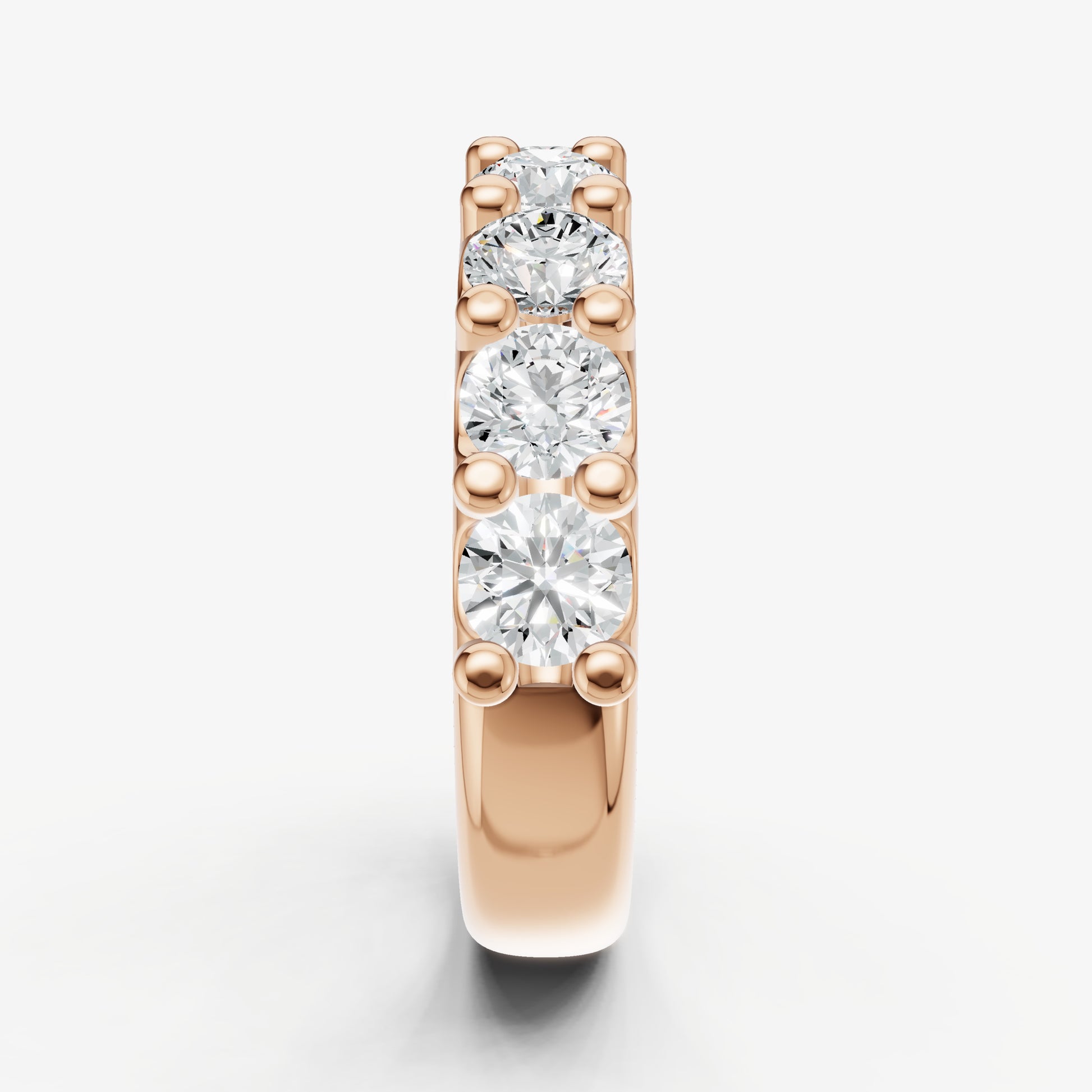 Shared Claw 0.30ct (30pt) Round Diamond Band