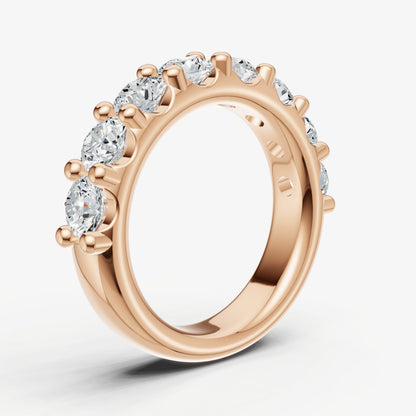 Shared Claw 0.30ct (30pt) Round Diamond Band