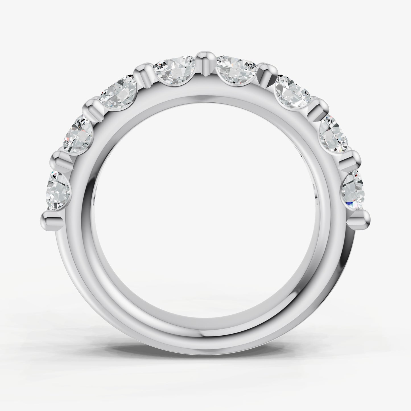 Shared Claw 0.30ct (30pt) Round Diamond Band
