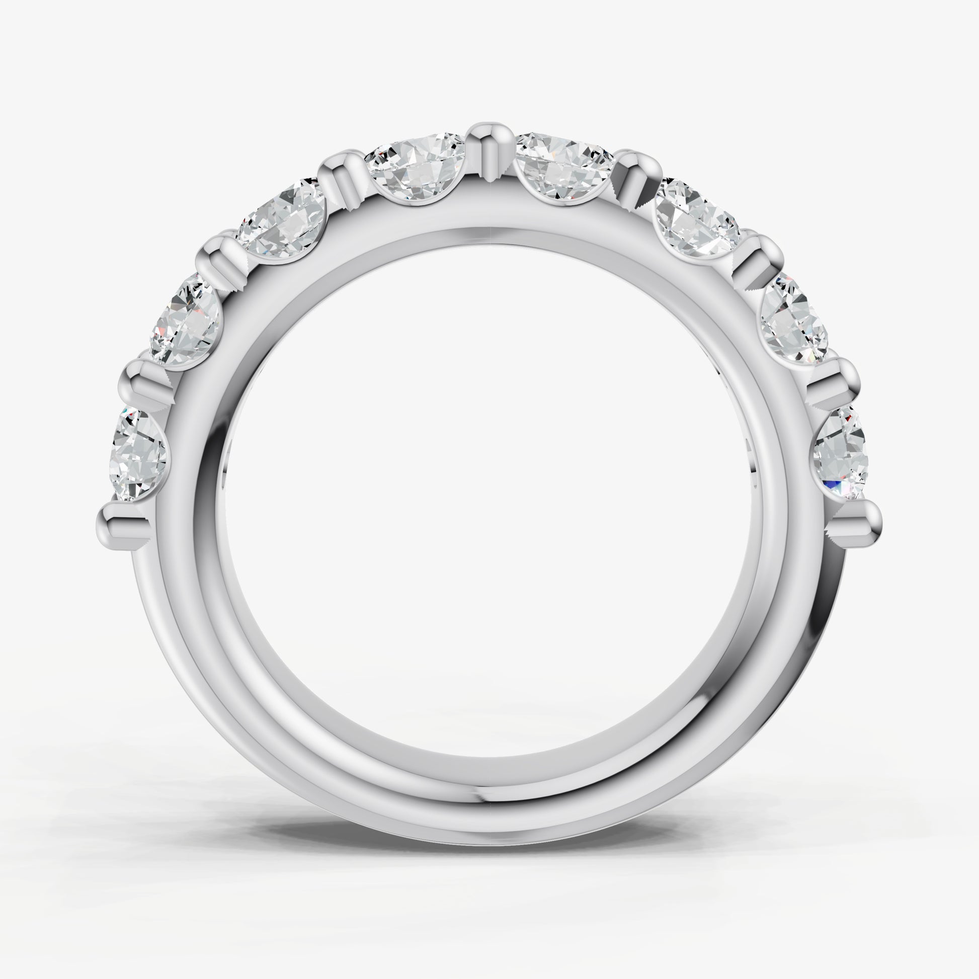 Shared Claw 0.30ct (30pt) Round Diamond Band