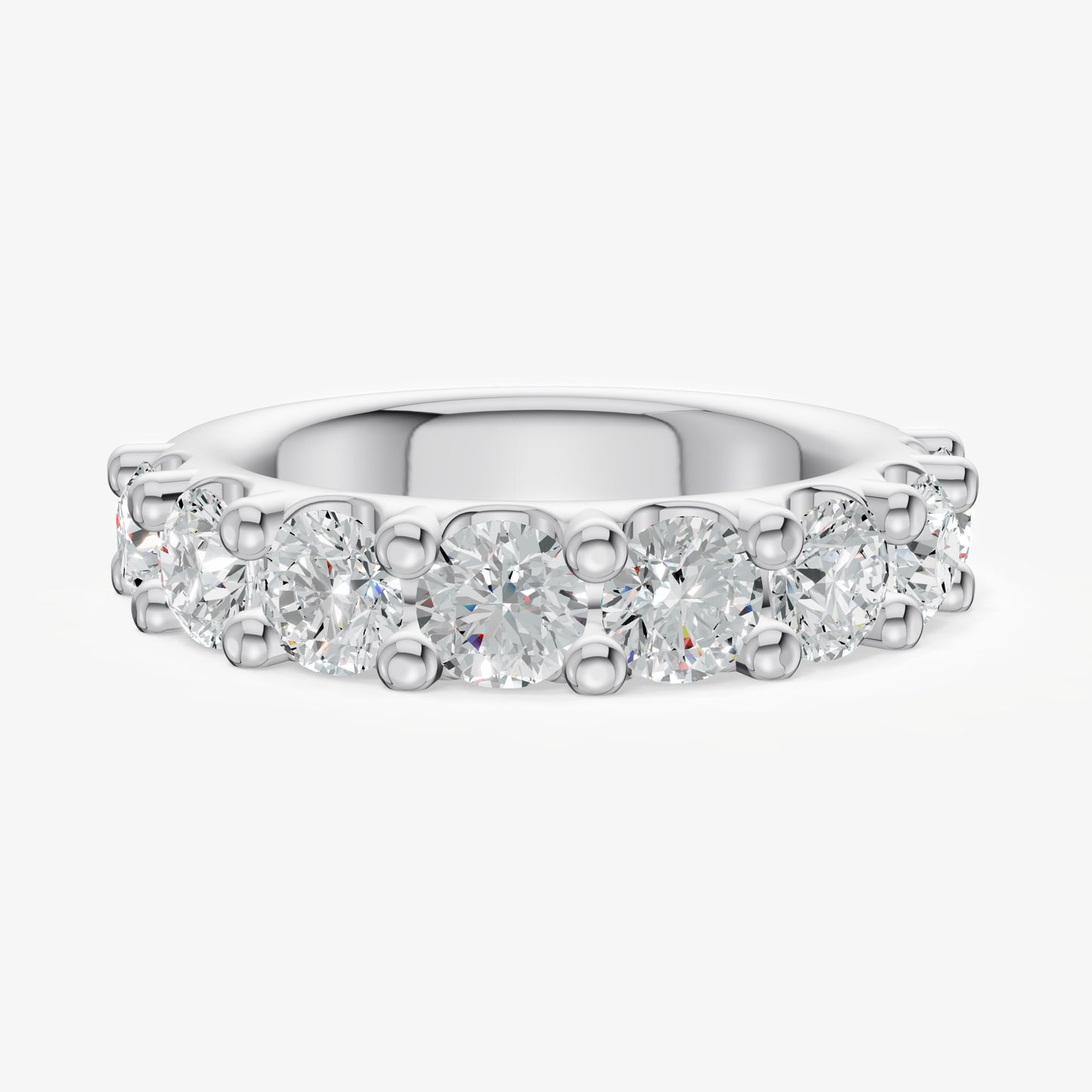 Shared Claw 0.30ct (30pt) Round Diamond Band
