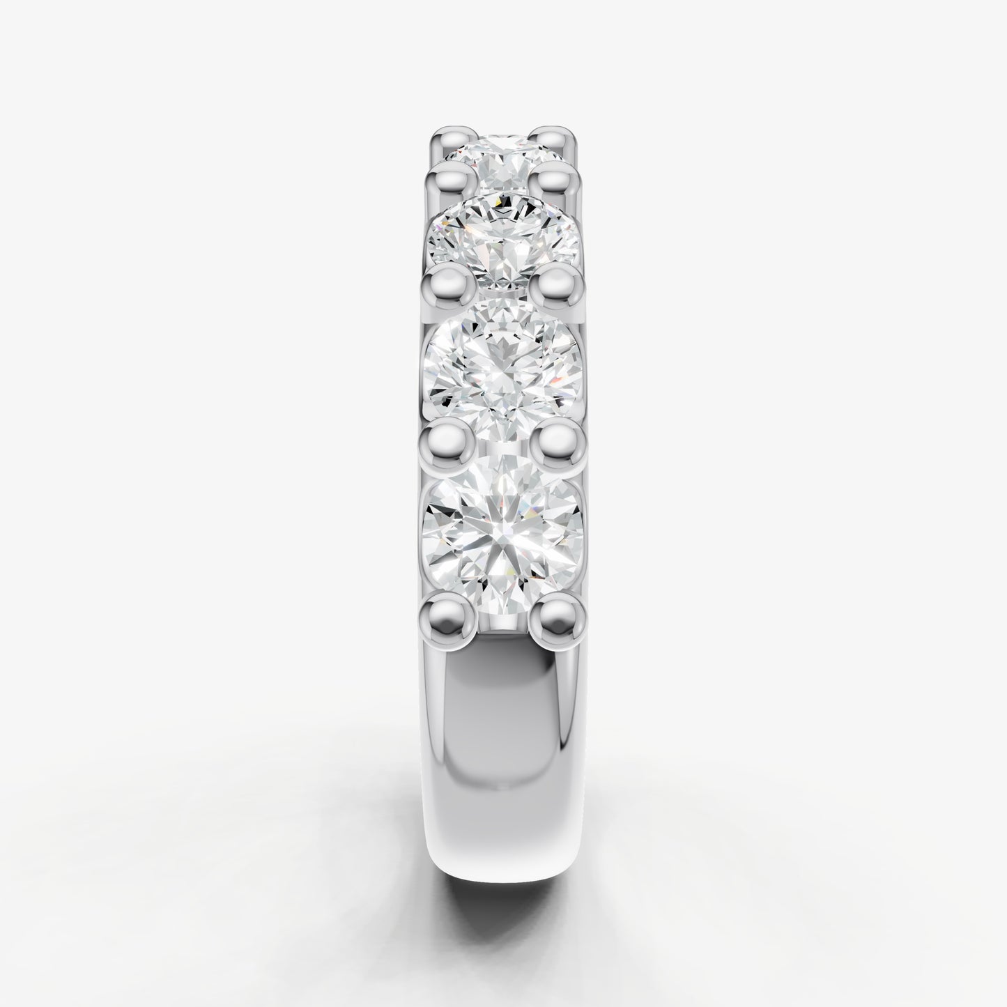 Shared Claw 0.30ct (30pt) Round Diamond Band