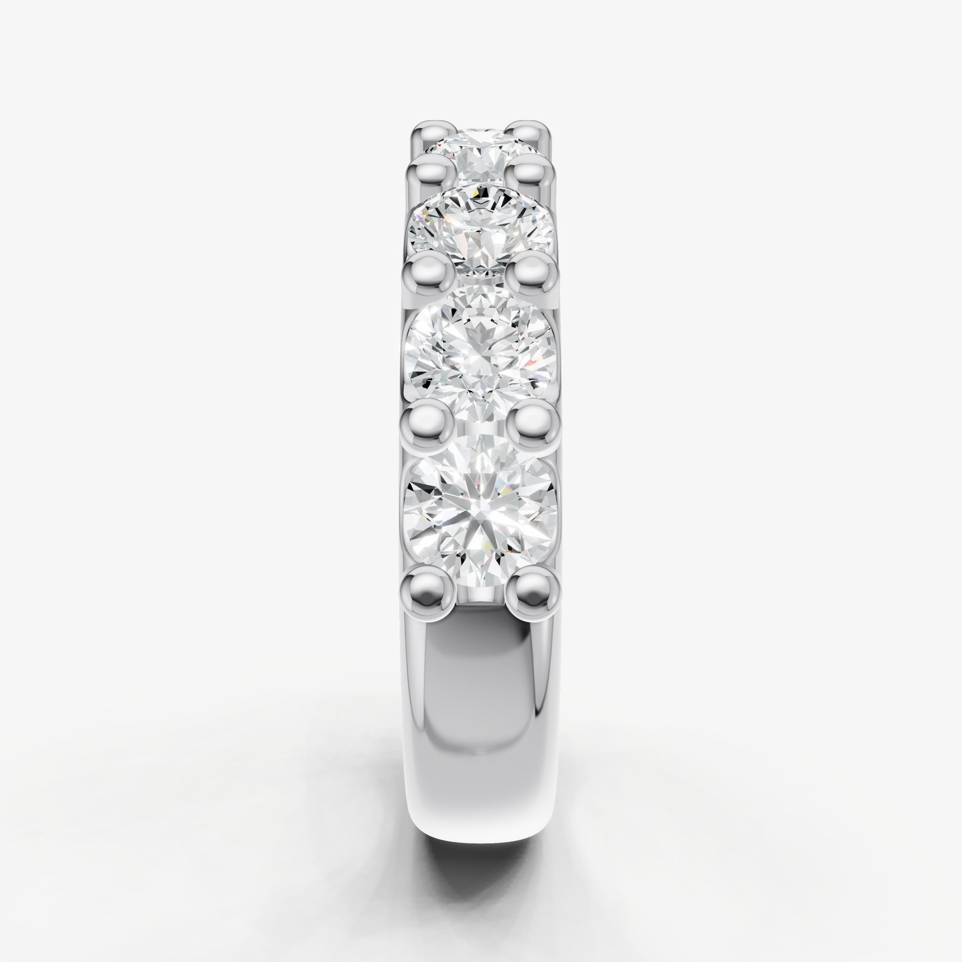 Shared Claw 0.30ct (30pt) Round Diamond Band