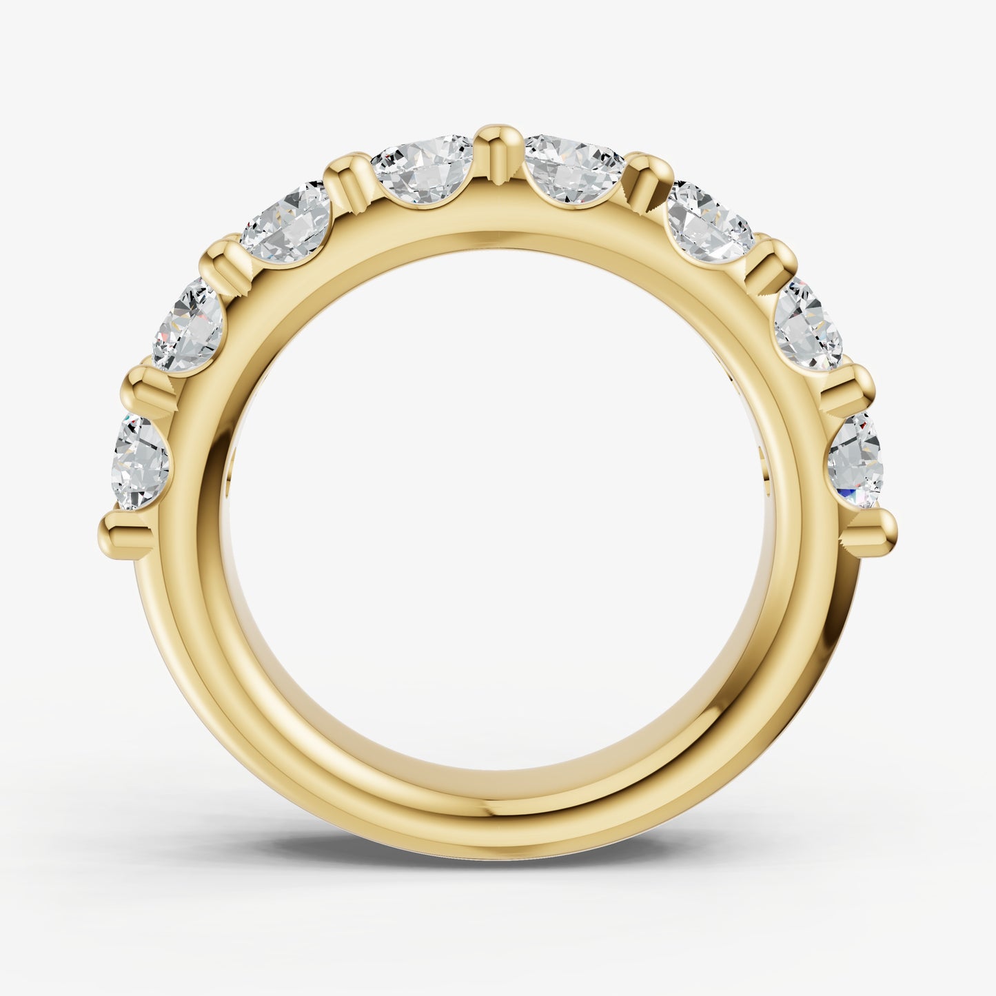 Shared Claw 0.30ct (30pt) Round Diamond Band