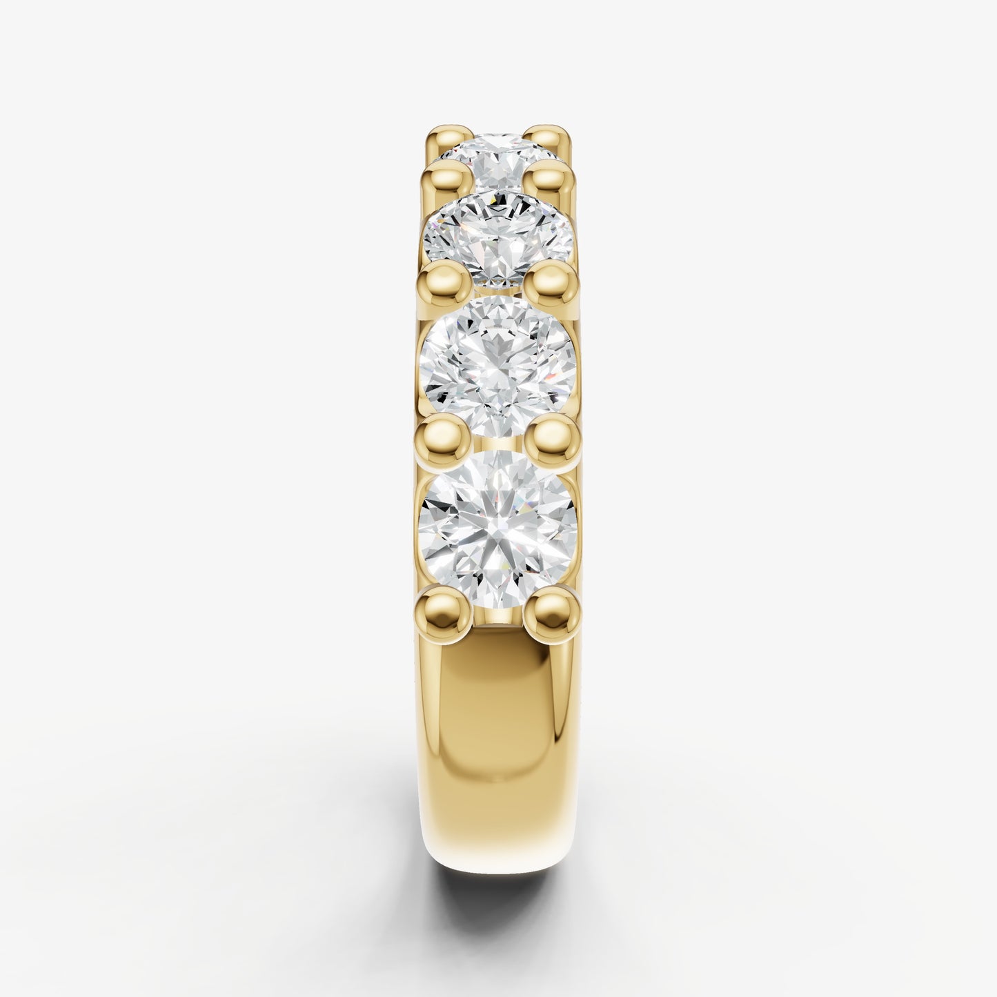 Shared Claw 0.30ct (30pt) Round Diamond Band