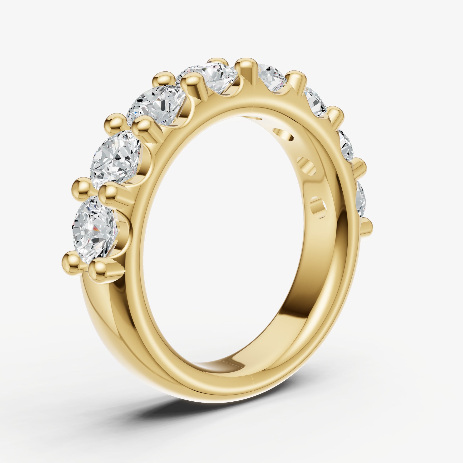 Shared Claw 0.30ct (30pt) Round Diamond Band