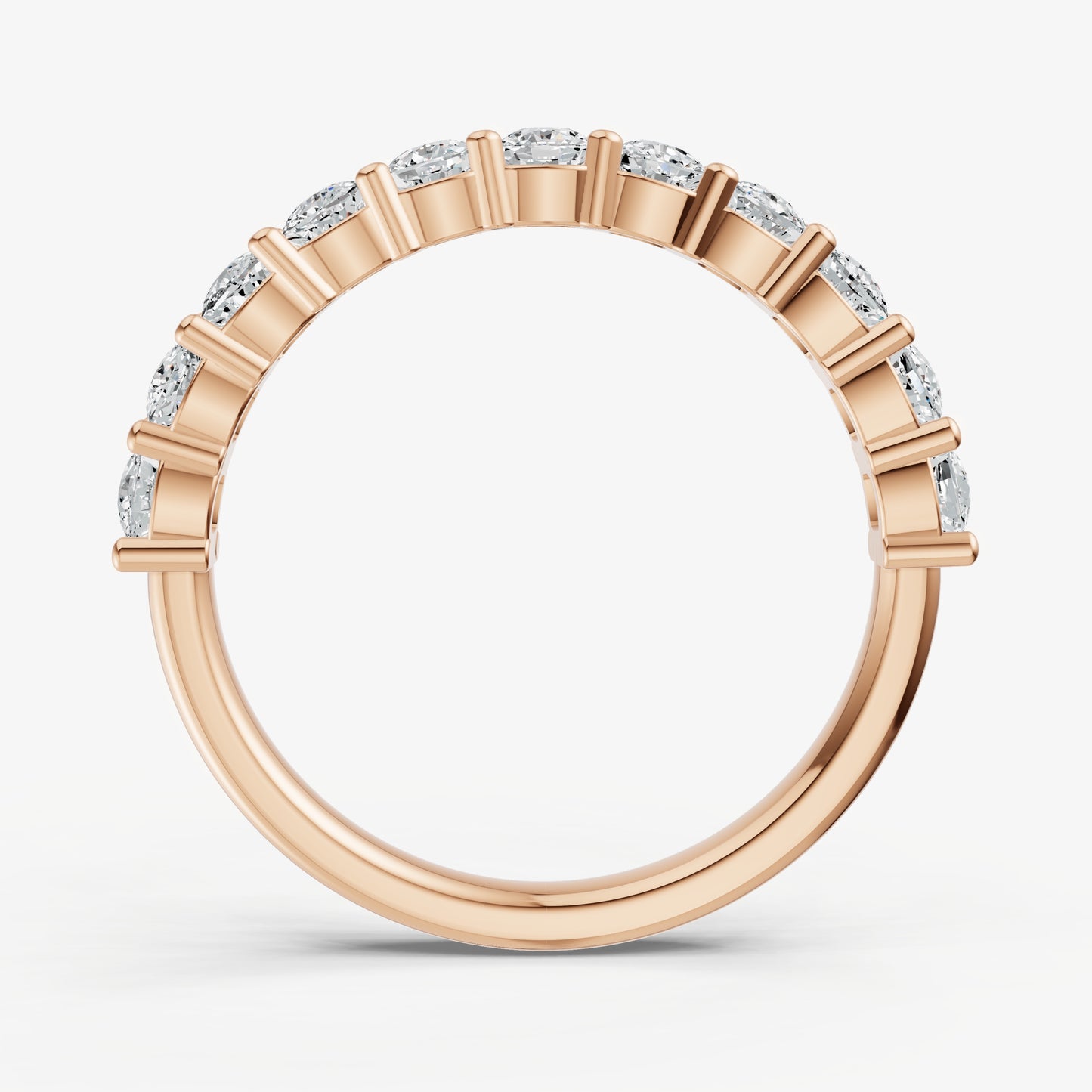 Prong Set Cushion 10pt Diamond Band