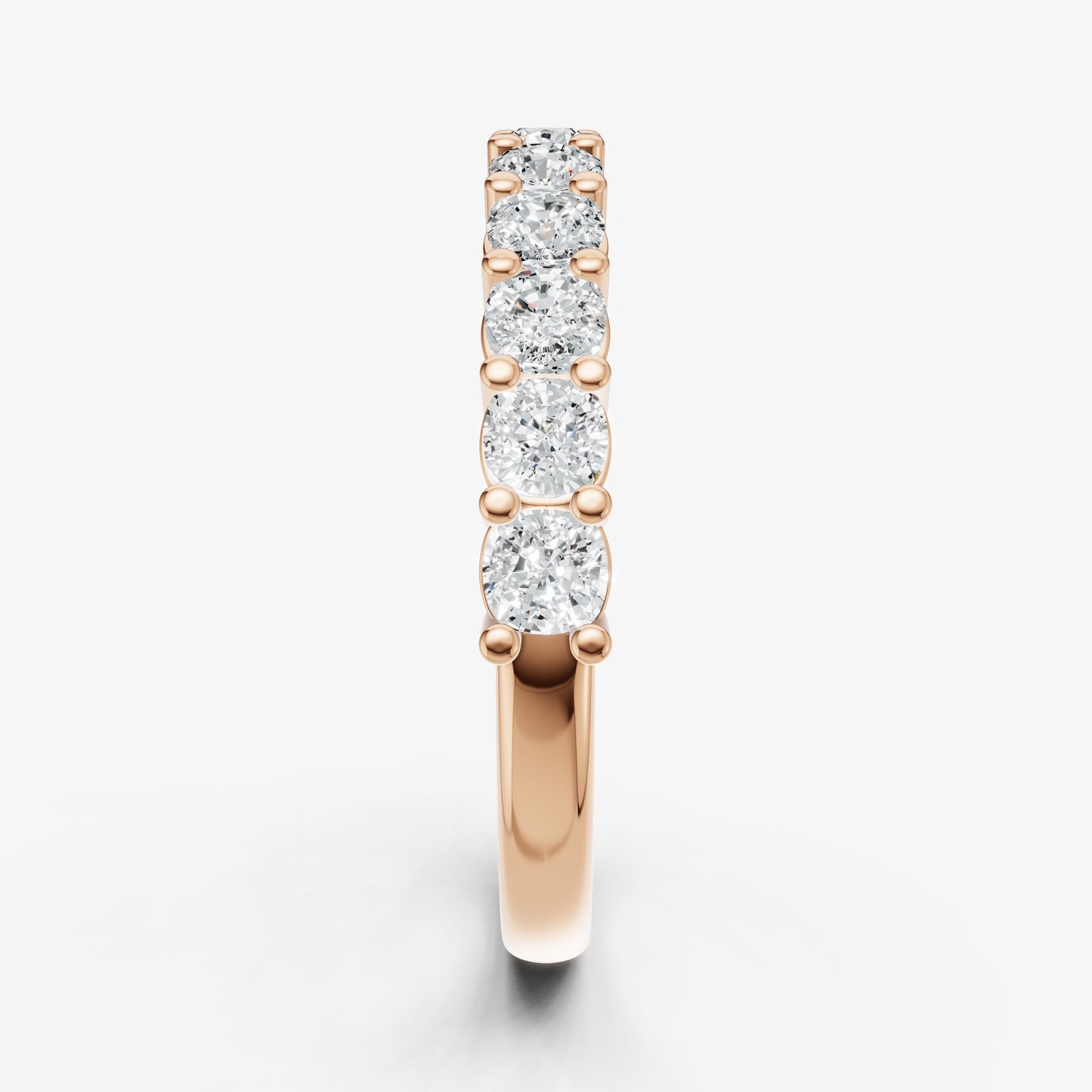 Prong Set Cushion 10pt Diamond Band