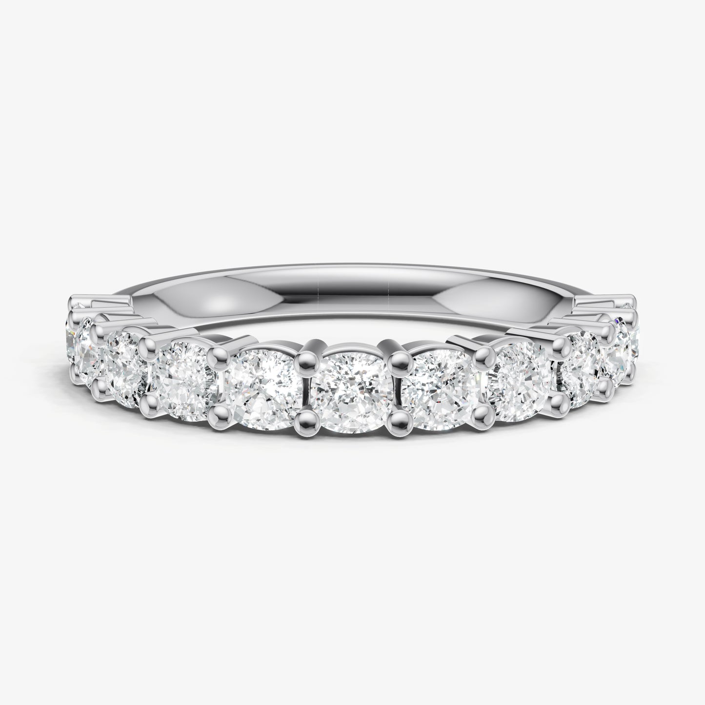 Prong Set Cushion 10pt Diamond Band