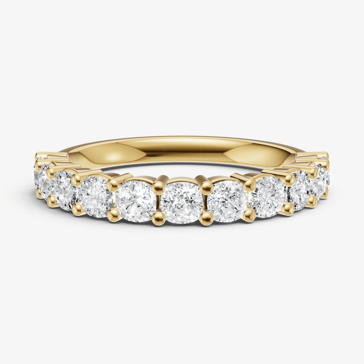 Prong Set Cushion 10pt Diamond Band