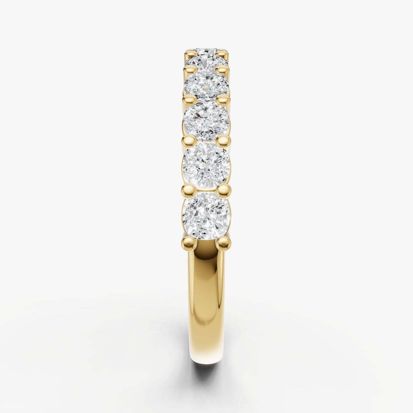 Prong Set Cushion 10pt Diamond Band