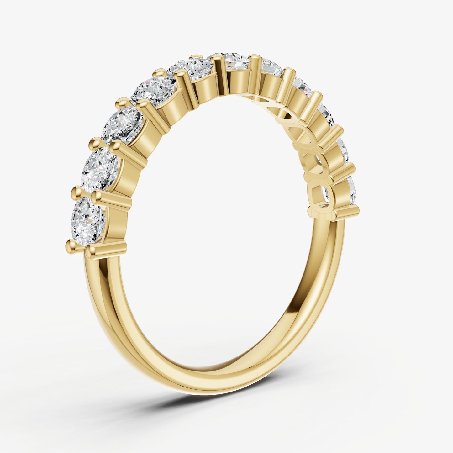 Prong Set Cushion 10pt Diamond Band