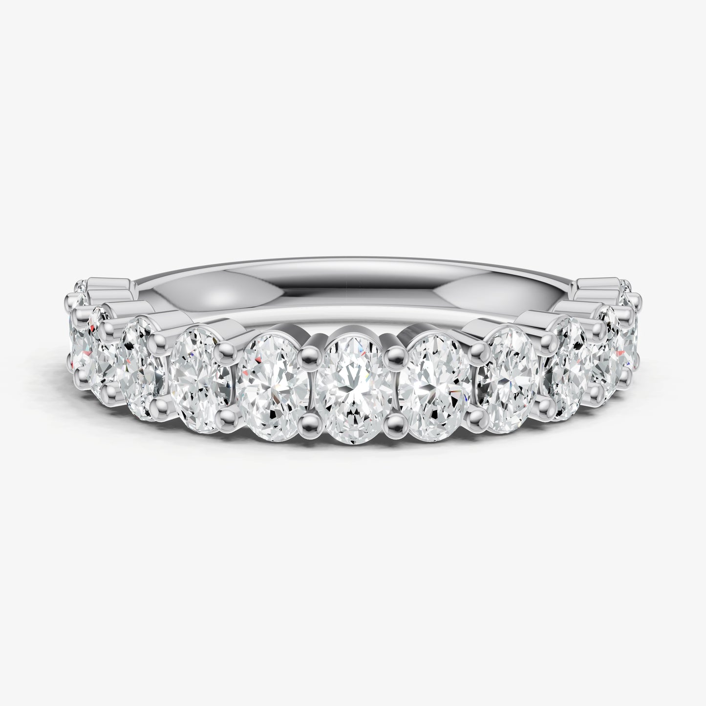 Prong Set Oval 15pt Diamond Band