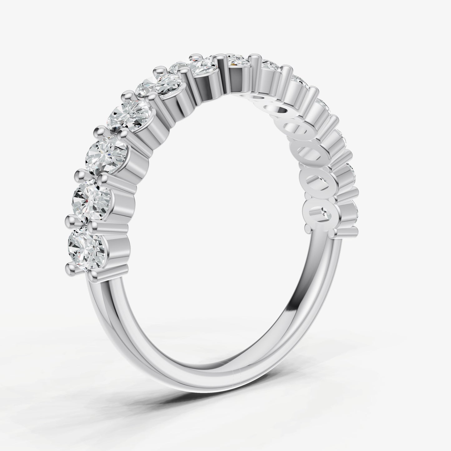 Prong Set Oval 15pt Diamond Band