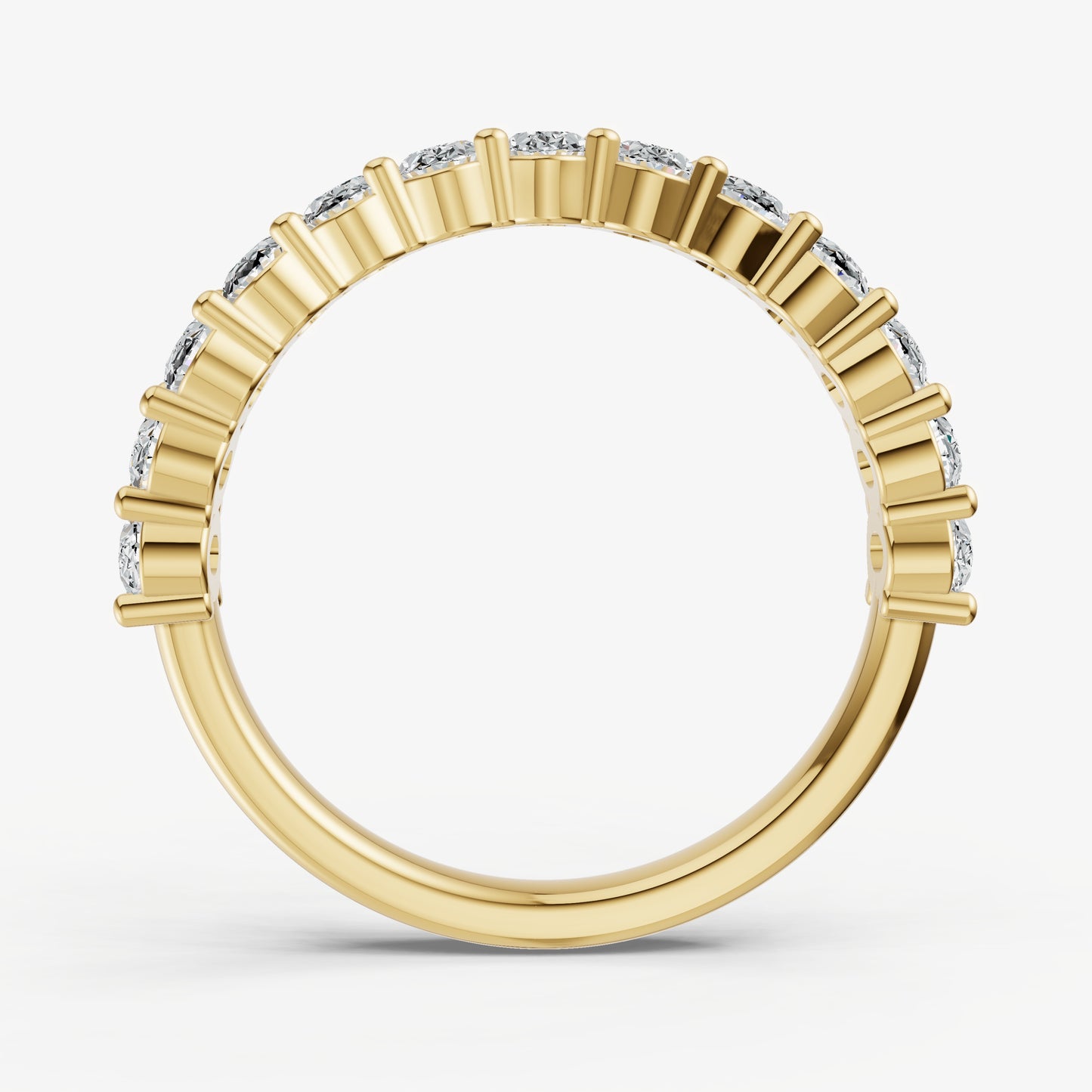 Prong Set Oval 15pt Diamond Band