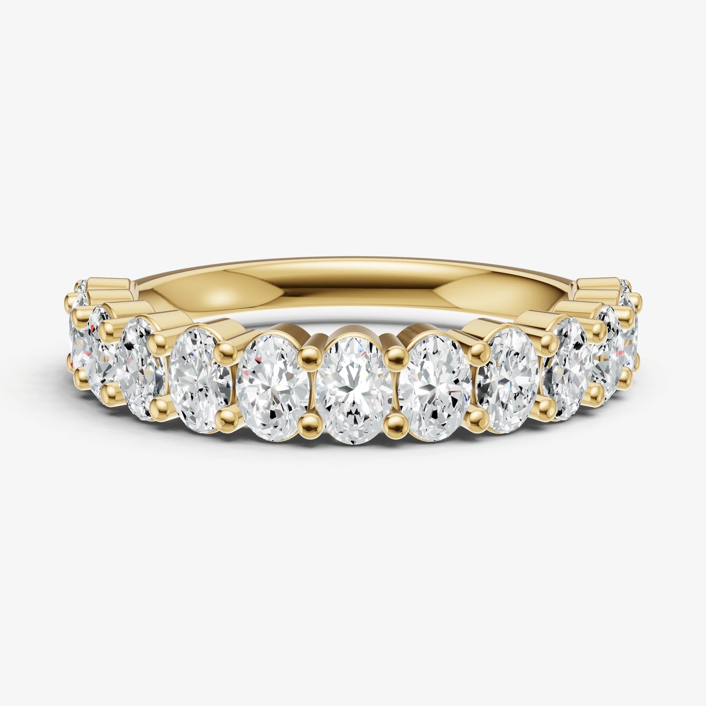 Prong Set Oval 15pt Diamond Band