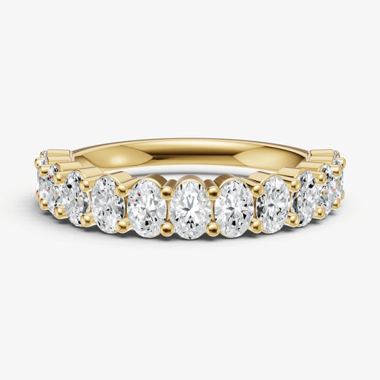 Prong Set Oval 10pt Diamond Band