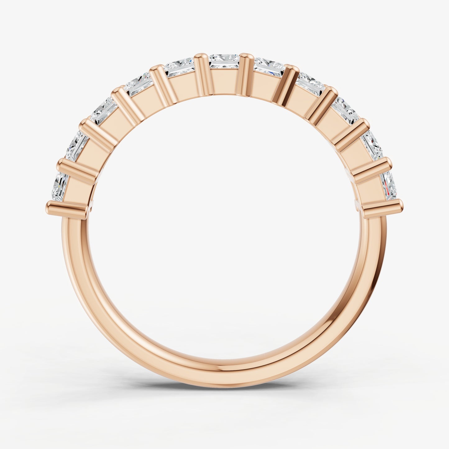Princess 10pt Prong Set Diamond Band