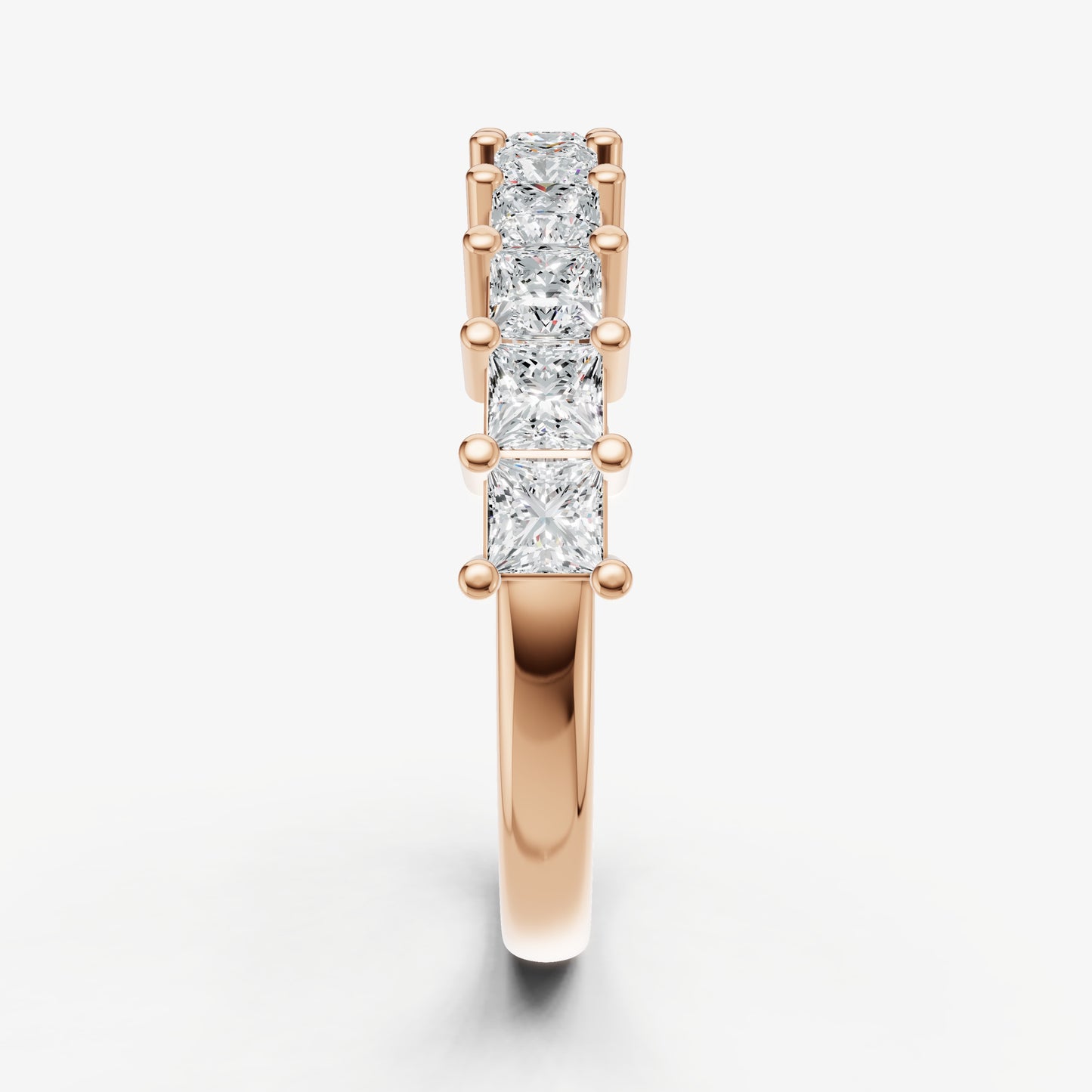 Princess 10pt Prong Set Diamond Band