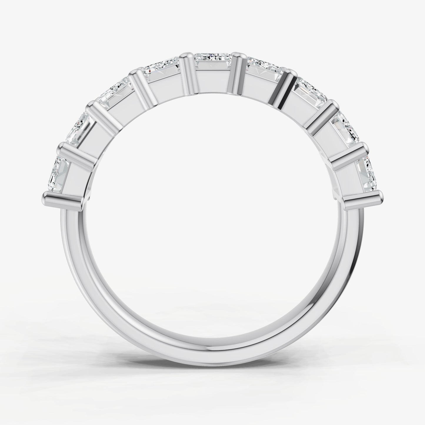 Emerald 15pt Prong Set Diamond Band