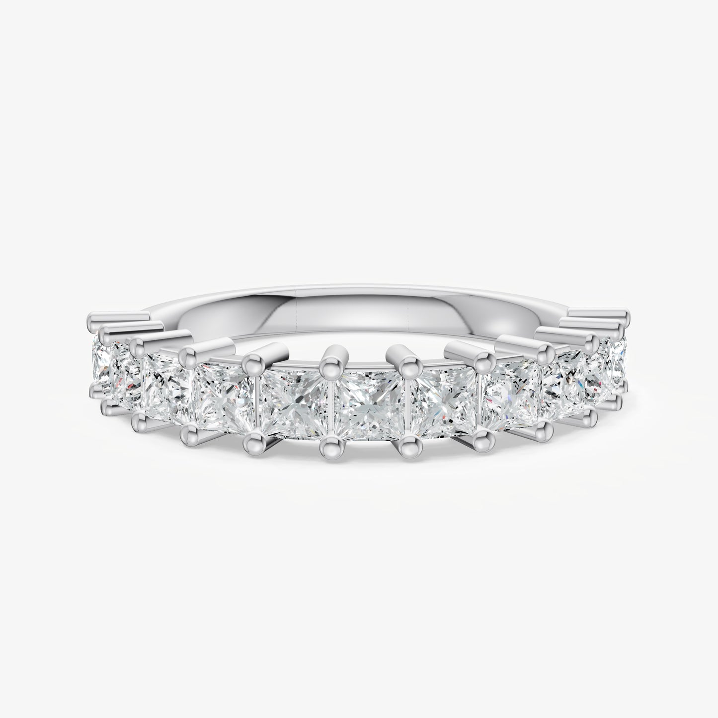 Princess 10pt Prong Set Diamond Band