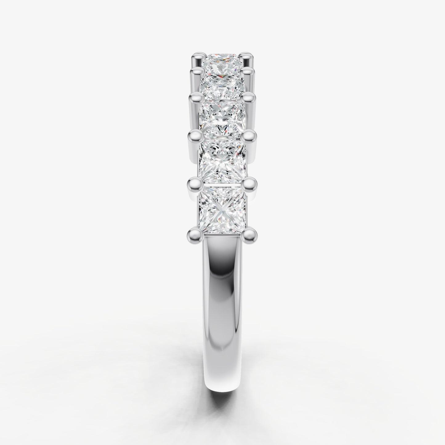 Princess 10pt Prong Set Diamond Band