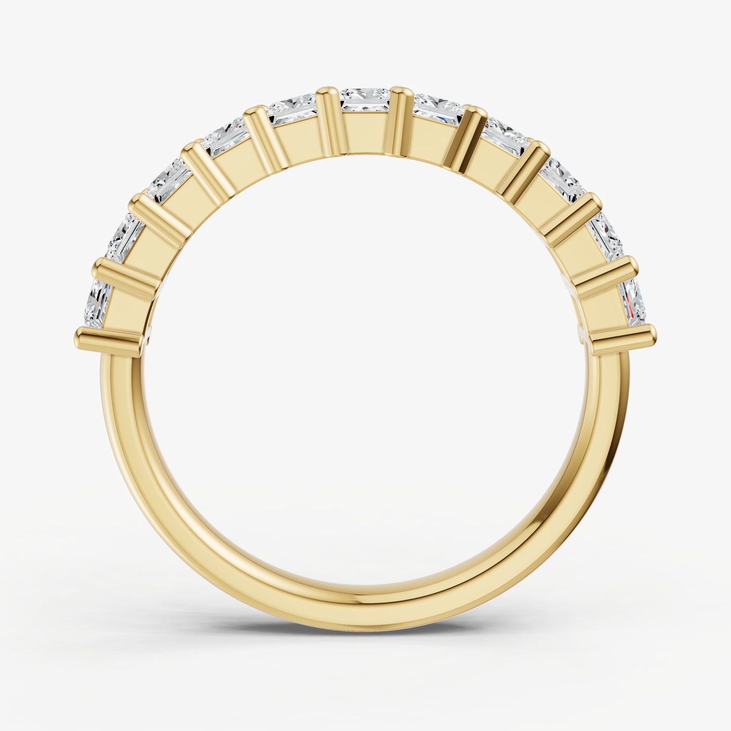 Princess 10pt Prong Set Diamond Band