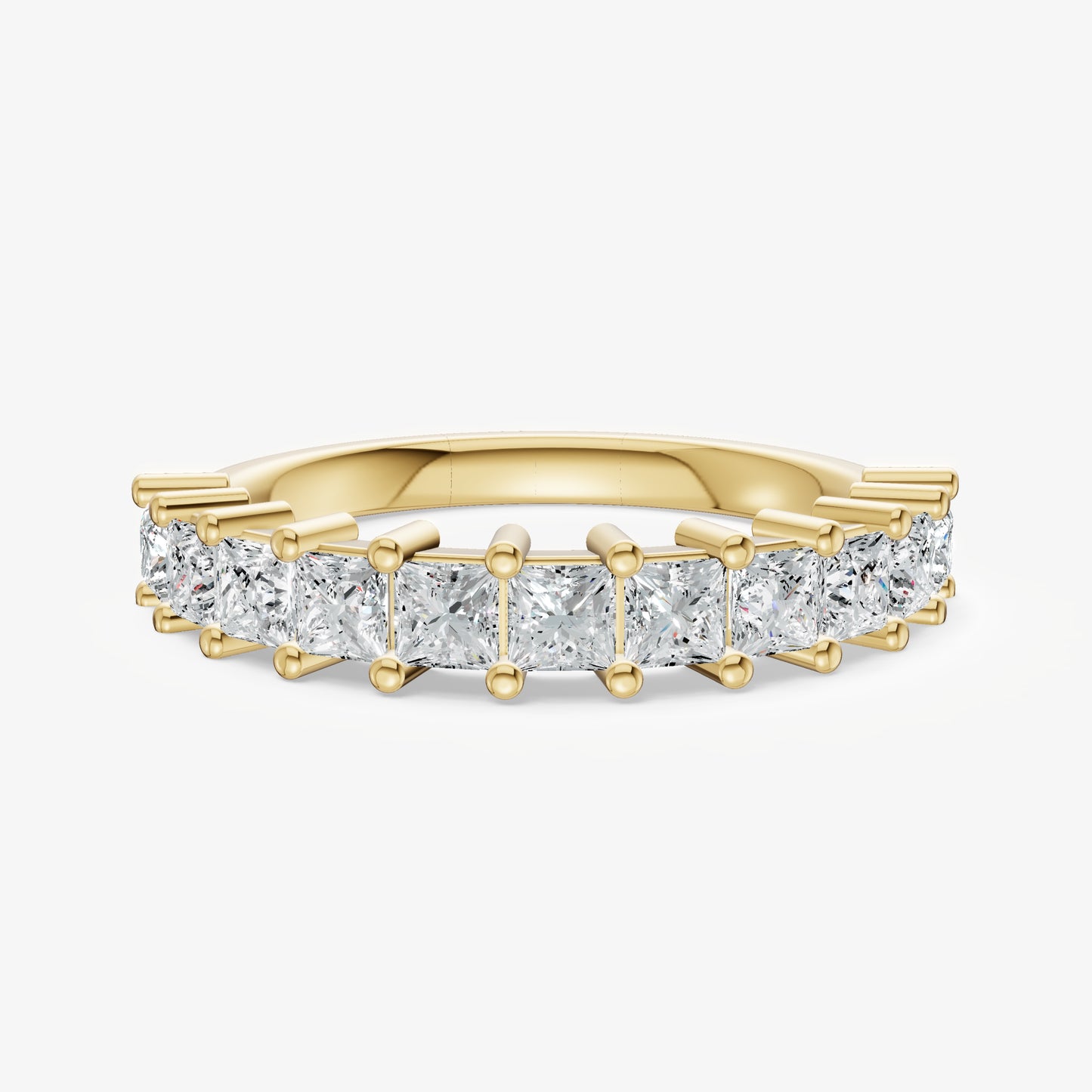 Princess 10pt Prong Set Diamond Band