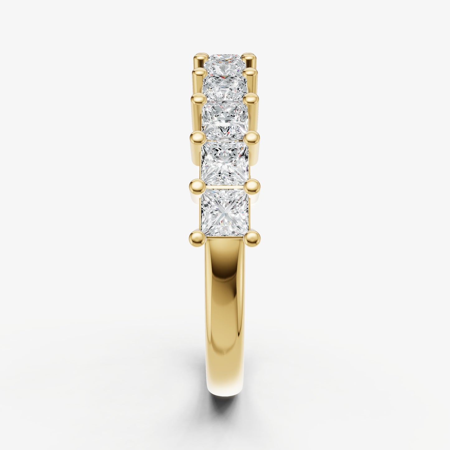 Princess 10pt Prong Set Diamond Band