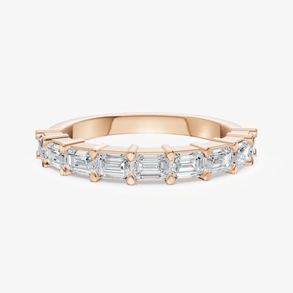 Prong Set East-West 0.10ct (10pt) Diamond Band