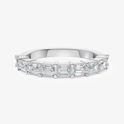 Prong Set East-West 0.10ct (10pt) Diamond Band