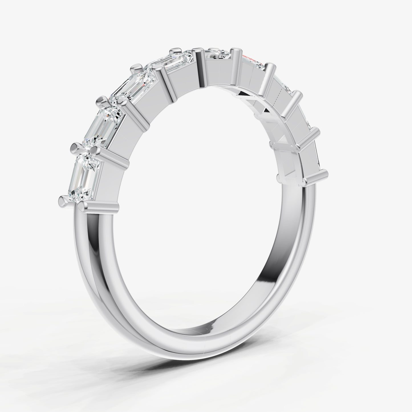 Prong Set East-West 0.10ct (10pt) Diamond Band