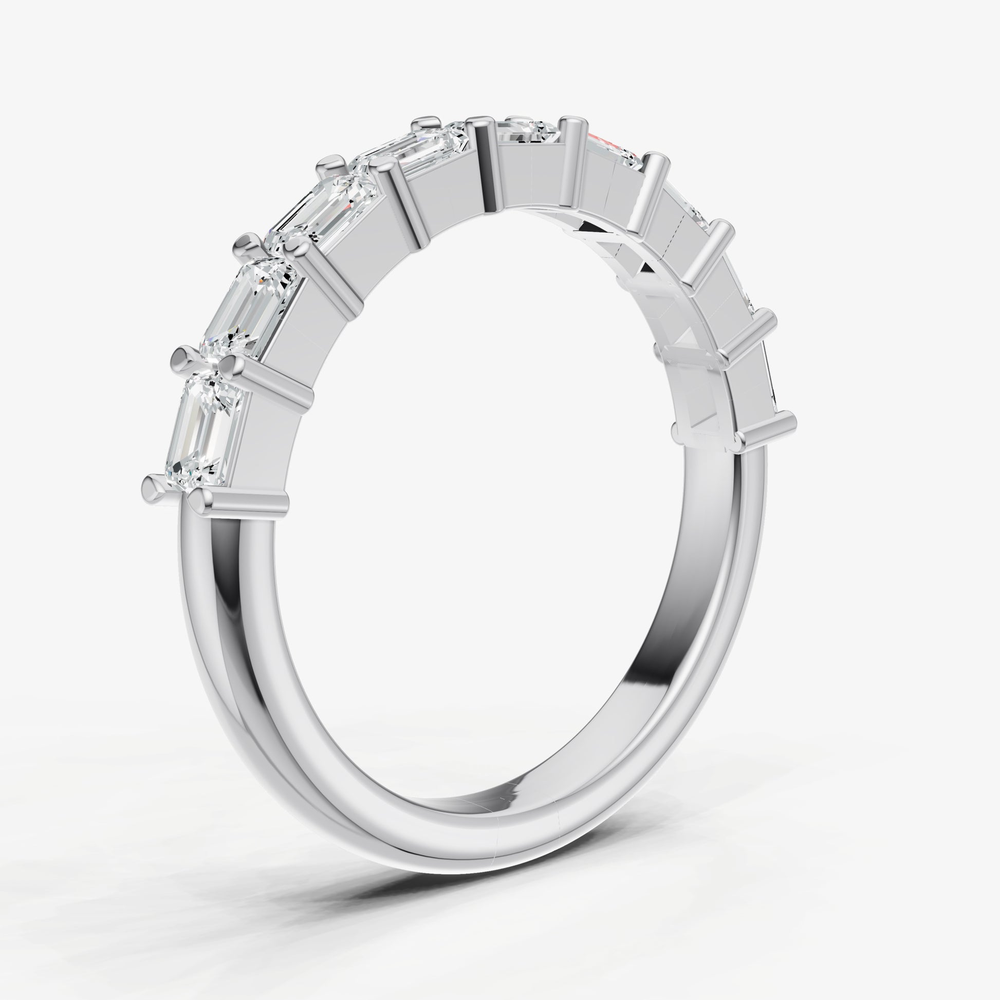 Prong Set East-West 0.10ct (10pt) Diamond Band