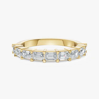 Prong Set East-West 0.10ct (10pt) Diamond Band