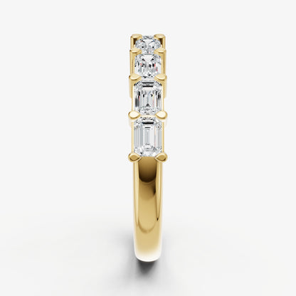 Prong Set East-West 0.10ct (10pt) Diamond Band