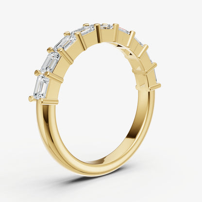 Prong Set East-West 0.10ct (10pt) Diamond Band