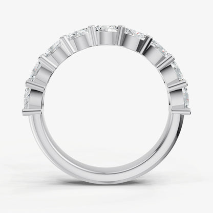 Prong Set East-West 0.10ct (10pt) Diamond Band