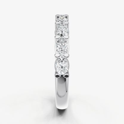Prong Set East-West 0.10ct (10pt) Diamond Band