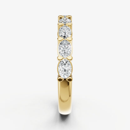 Prong Set East-West 0.10ct (10pt) Diamond Band