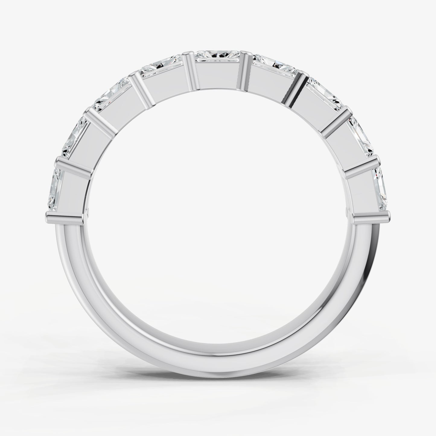 Prong Set East-West 0.10ct (10pt) Diamond Band